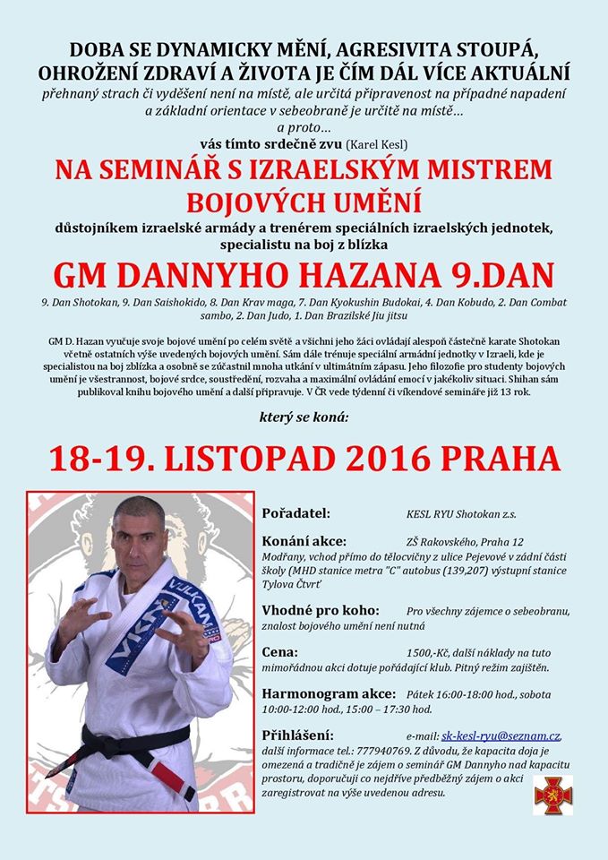 Seminář Shihan Danny Hazan